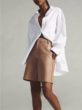 NWOT Matt & Nat High Waisted Faux Leather Shorts Sz. 6
